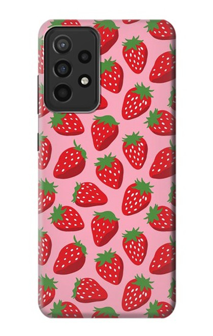 S3719 いちご柄 Strawberry Pattern Samsung Galaxy A52s 5G バックケース、フリップケース・カバー