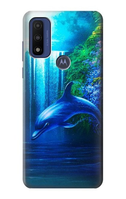 S0385 イルカ Dolphin Motorola G Pure バックケース、フリップケース・カバー
