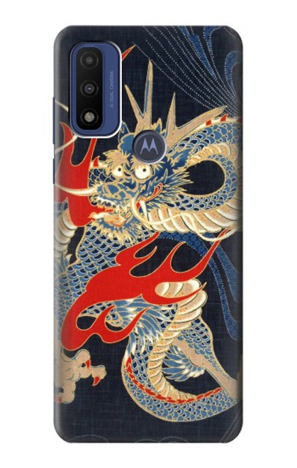 S2073 日本ドラゴン Japan Dragon Art Motorola G Pure バックケース、フリップケース・カバー