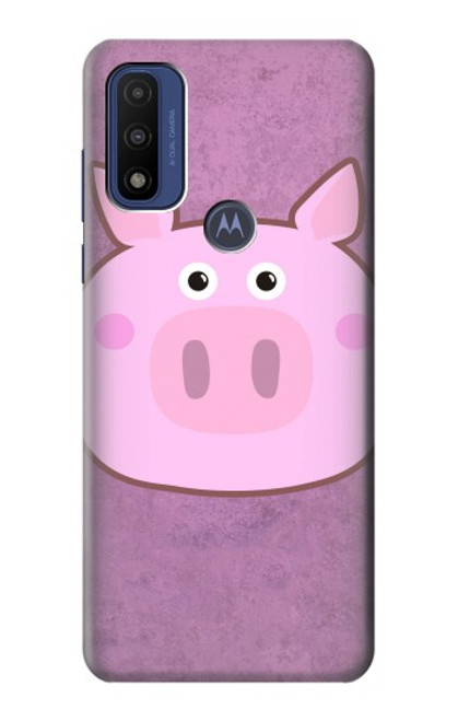 S3269 豚の漫画 Pig Cartoon Motorola G Pure バックケース、フリップケース・カバー