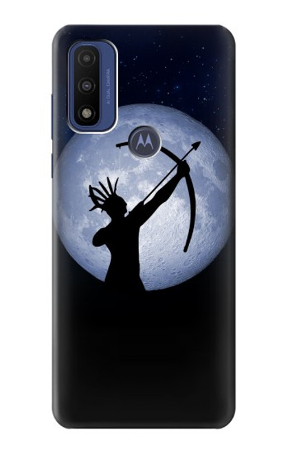 S3489 インディアンハンタームーン Indian Hunter Moon Motorola G Pure バックケース、フリップケース・カバー