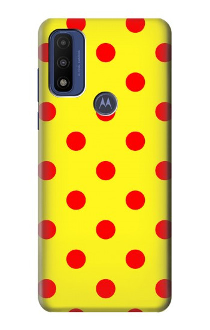 S3526 赤い水玉 Red Spot Polka Dot Motorola G Pure バックケース、フリップケース・カバー