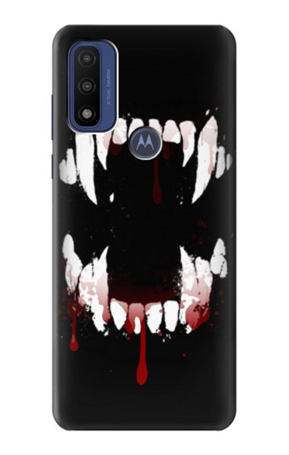 S3527 吸血鬼の歯 Vampire Teeth Bloodstain Motorola G Pure バックケース、フリップケース・カバー