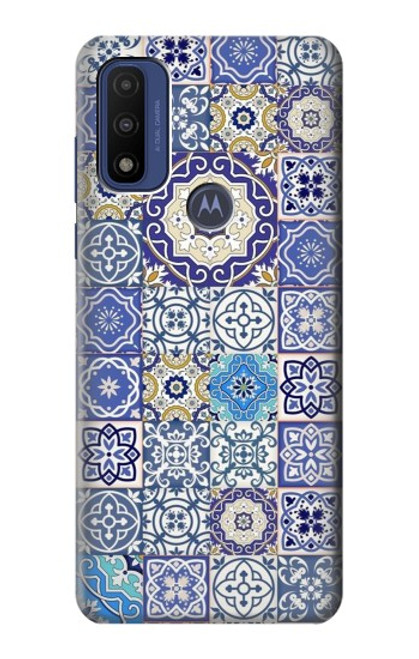 S3537 モロッコのモザイクパターン Moroccan Mosaic Pattern Motorola G Pure バックケース、フリップケース・カバー