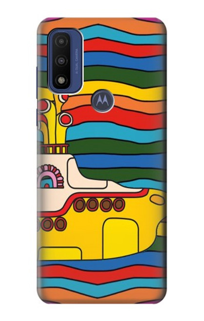 S3599 ヒッピーイエローサブマリン Hippie Submarine Motorola G Pure バックケース、フリップケース・カバー