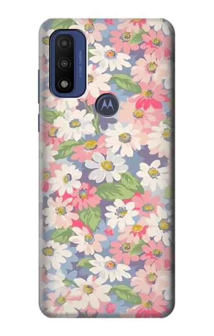 S3688 花の花のアートパターン Floral Flower Art Pattern Motorola G Pure バックケース、フリップケース・カバー