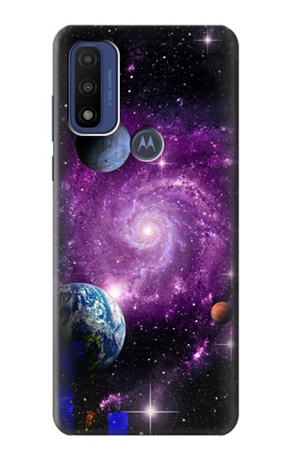 S3689 銀河宇宙惑星 Galaxy Outer Space Planet Motorola G Pure バックケース、フリップケース・カバー