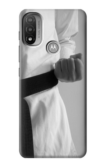 S1931 黒帯空手 Black Belt Karate Motorola Moto E20,E30,E40  バックケース、フリップケース・カバー