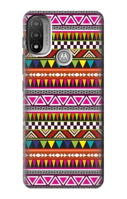 S2292 アステカ部族のパターン Aztec Tribal Pattern Motorola Moto E20,E30,E40  バックケース、フリップケース・カバー