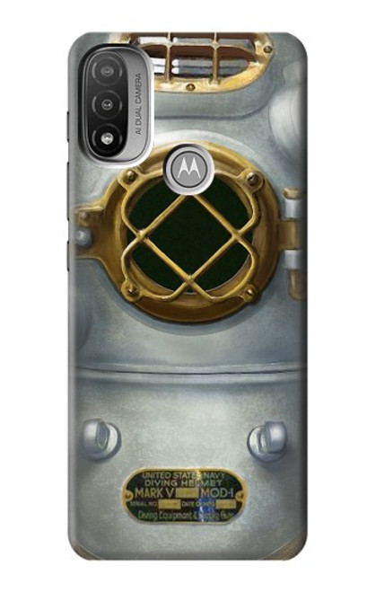 S2646 ヴィンテージ深海ダイビングヘルメット Vintage Deep Sea Diver Helmet Motorola Moto E20,E30,E40  バックケース、フリップケース・カバー