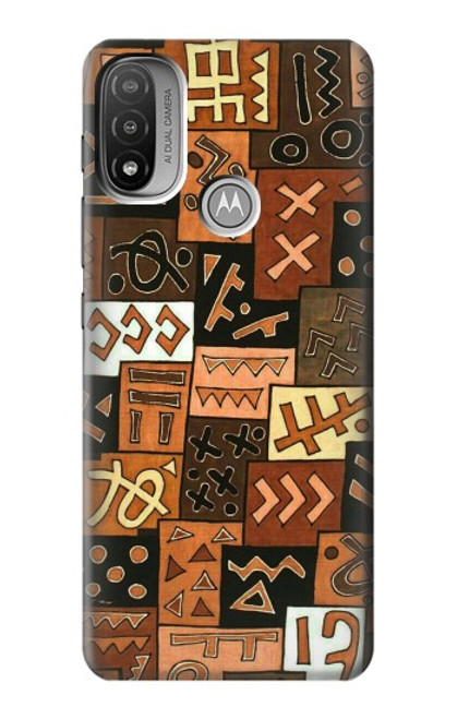 S3460 マリ芸術 Mali Art Pattern Motorola Moto E20,E30,E40  バックケース、フリップケース・カバー