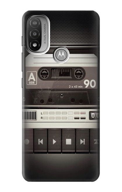 S3501 ビンテージカセットプレーヤー Vintage Cassette Player Motorola Moto E20,E30,E40  バックケース、フリップケース・カバー