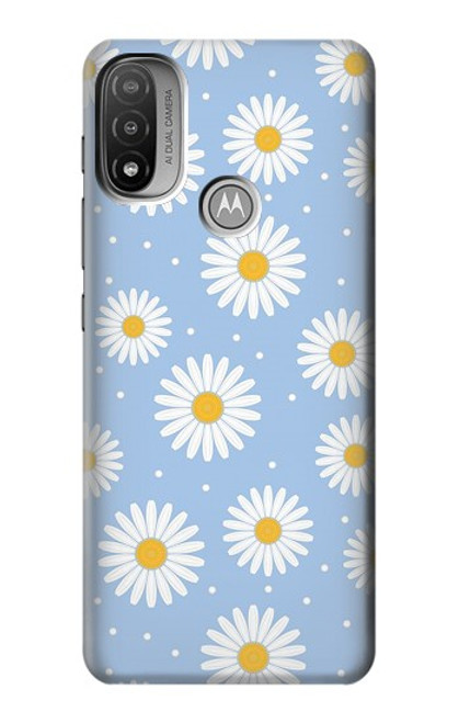 S3681 デイジーの花のパターン Daisy Flowers Pattern Motorola Moto E20,E30,E40  バックケース、フリップケース・カバー