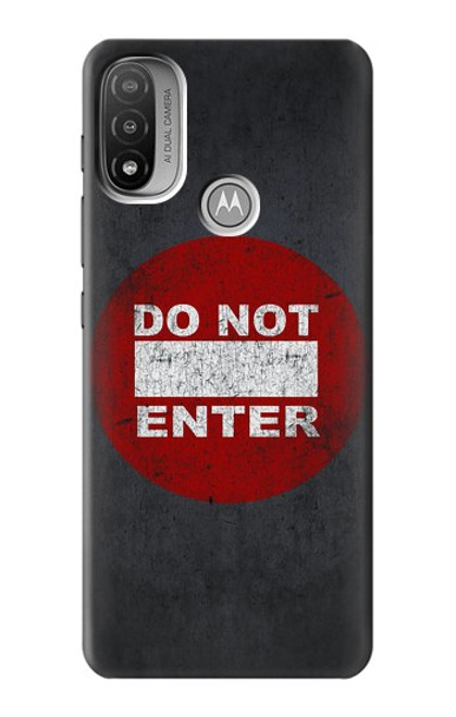 S3683 立入禁止 Do Not Enter Motorola Moto E20,E30,E40  バックケース、フリップケース・カバー