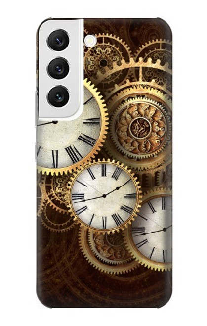 S3172 金時計 Gold Clock Live Samsung Galaxy S22 バックケース、フリップケース・カバー