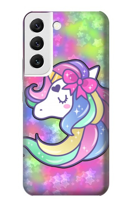 S3264 パステルユニコーン Pastel Unicorn Samsung Galaxy S22 バックケース、フリップケース・カバー