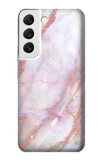 S3482 ピンクの大理石のグラフィックプリント Soft Pink Marble Graphic Print Samsung Galaxy S22 バックケース、フリップケース・カバー