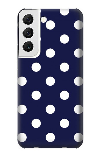 S3533 ブルーの水玉 Blue Polka Dot Samsung Galaxy S22 バックケース、フリップケース・カバー