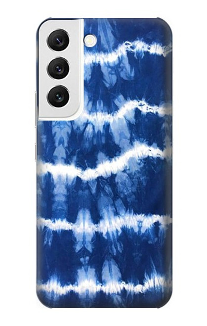 S3671 ブルータイダイ Blue Tie Dye Samsung Galaxy S22 バックケース、フリップケース・カバー