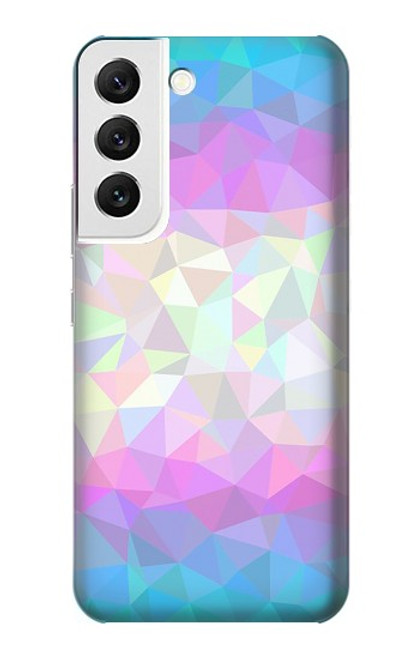 S3747 トランスフラッグポリゴン Trans Flag Polygon Samsung Galaxy S22 バックケース、フリップケース・カバー