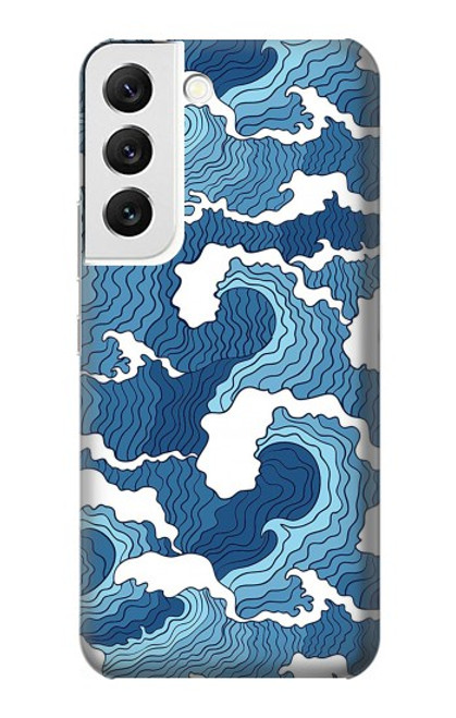 S3751 波のパターン Wave Pattern Samsung Galaxy S22 バックケース、フリップケース・カバー