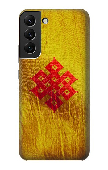 S2318 永遠の結び目ユニティ仏教 Eternal Knot Unity Buddhist Spiritual Meditation Sign Samsung Galaxy S22 Plus バックケース、フリップケース・カバー