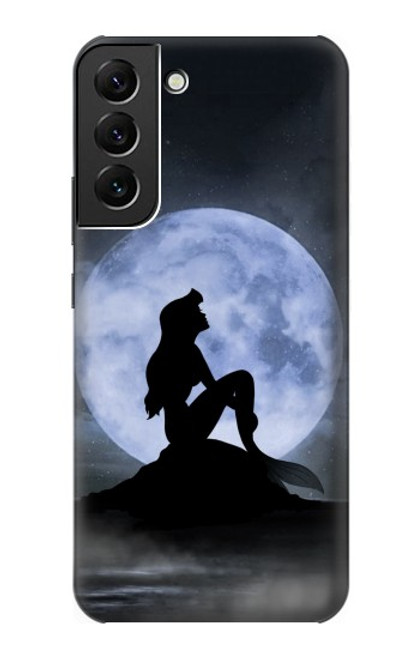 S2668 マーメイドシルエット月の夜 Mermaid Silhouette Moon Night Samsung Galaxy S22 Plus バックケース、フリップケース・カバー