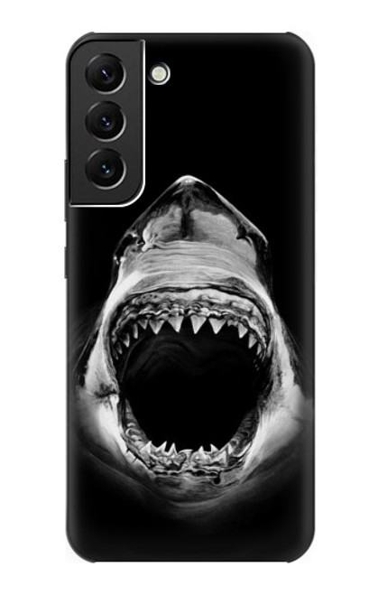 S3100 白のサメ Great White Shark Samsung Galaxy S22 Plus バックケース、フリップケース・カバー