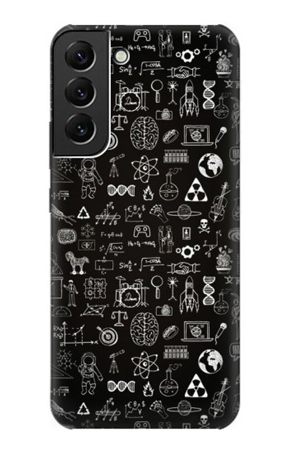 S3426 科学黒板 Blackboard Science Samsung Galaxy S22 Plus バックケース、フリップケース・カバー