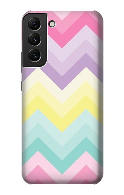 S3514 虹色ジグザグ Rainbow Zigzag Samsung Galaxy S22 Plus バックケース、フリップケース・カバー