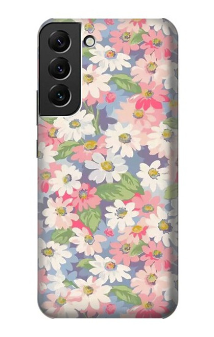 S3688 花の花のアートパターン Floral Flower Art Pattern Samsung Galaxy S22 Plus バックケース、フリップケース・カバー