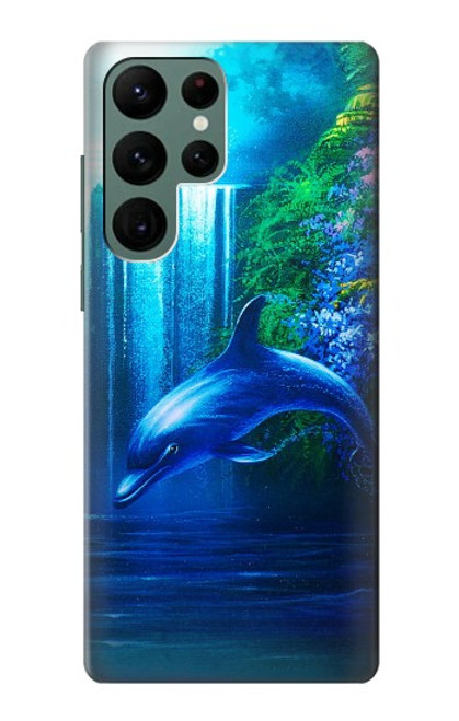 S0385 イルカ Dolphin Samsung Galaxy S22 Ultra バックケース、フリップケース・カバー