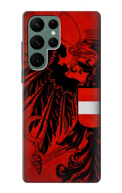 S3004 オーストリアサッカー Football Soccer Austria Flag Samsung Galaxy S22 Ultra バックケース、フリップケース・カバー