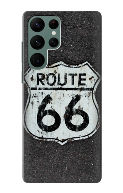 S3207 ルート66サイン Route 66 Sign Samsung Galaxy S22 Ultra バックケース、フリップケース・カバー