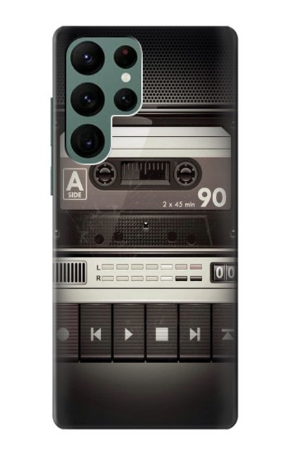S3501 ビンテージカセットプレーヤー Vintage Cassette Player Samsung Galaxy S22 Ultra バックケース、フリップケース・カバー