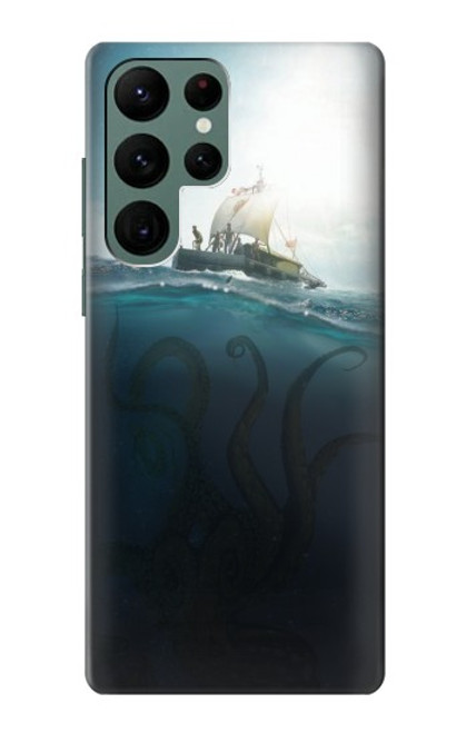 S3540 巨大なタコ Giant Octopus Samsung Galaxy S22 Ultra バックケース、フリップケース・カバー