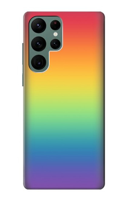 S3698 LGBTグラデーションプライドフラグ LGBT Gradient Pride Flag Samsung Galaxy S22 Ultra バックケース、フリップケース・カバー