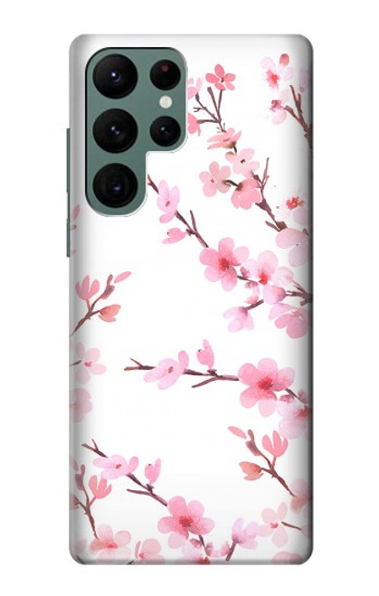 S3707 ピンクの桜の春の花 Pink Cherry Blossom Spring Flower Samsung Galaxy S22 Ultra バックケース、フリップケース・カバー