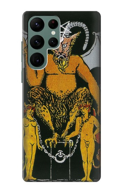 S3740 タロットカード悪魔 Tarot Card The Devil Samsung Galaxy S22 Ultra バックケース、フリップケース・カバー