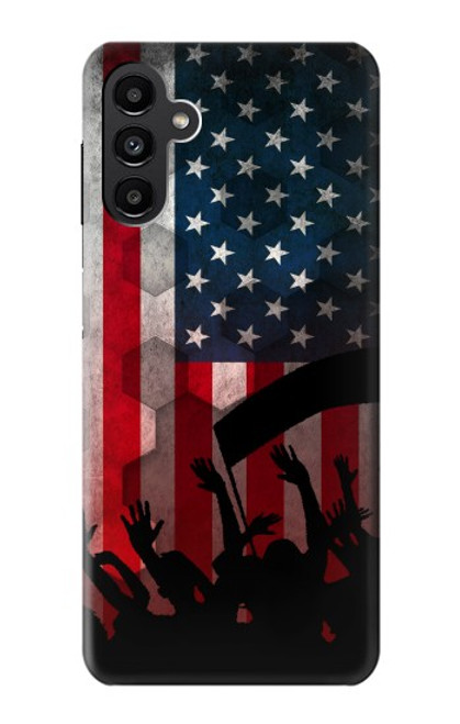 S2989 アメリカサッカー USA American Football Soccer Flag Samsung Galaxy A13 5G バックケース、フリップケース・カバー