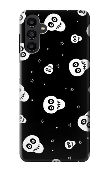 S3261 スマイルスカルハロウィーンのパターン Smile Skull Halloween Pattern Samsung Galaxy A13 5G バックケース、フリップケース・カバー