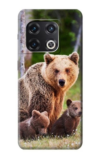 S3558 くまの家族 Bear Family OnePlus 10 Pro バックケース、フリップケース・カバー
