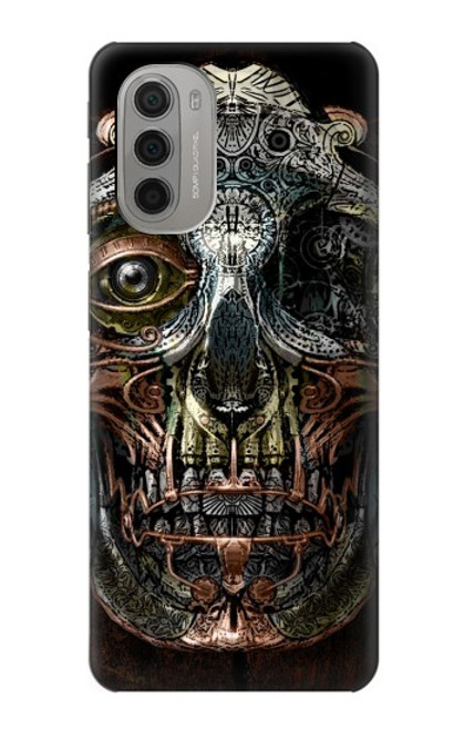 S1685 スチームパンク 頭蓋骨 Steampunk Skull Head Motorola Moto G51 5G バックケース、フリップケース・カバー