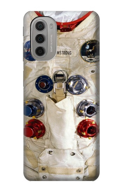 S2639 ニール・アームストロングホワイト宇宙飛行士の宇宙服 Neil Armstrong White Astronaut Space Suit Motorola Moto G51 5G バックケース、フリップケース・カバー