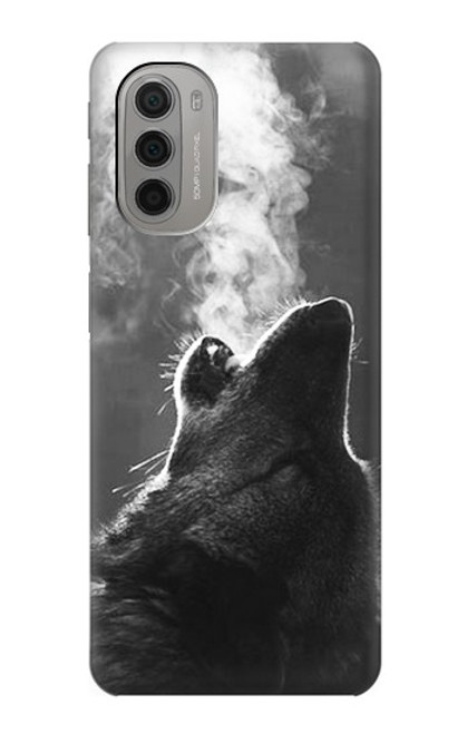 S3505 オオカミ Wolf Howling Motorola Moto G51 5G バックケース、フリップケース・カバー