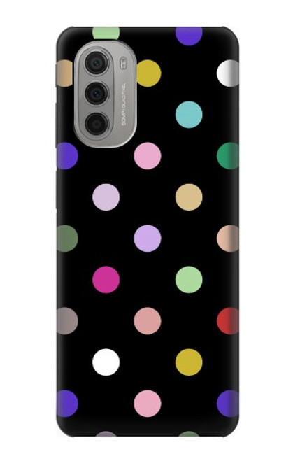 S3532 カラフルな水玉 Colorful Polka Dot Motorola Moto G51 5G バックケース、フリップケース・カバー