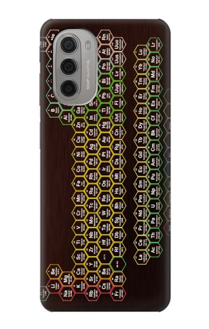 S3544 ネオンハニカム周期表 Neon Honeycomb Periodic Table Motorola Moto G51 5G バックケース、フリップケース・カバー