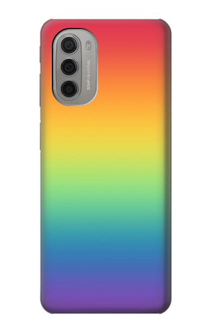 S3698 LGBTグラデーションプライドフラグ LGBT Gradient Pride Flag Motorola Moto G51 5G バックケース、フリップケース・カバー