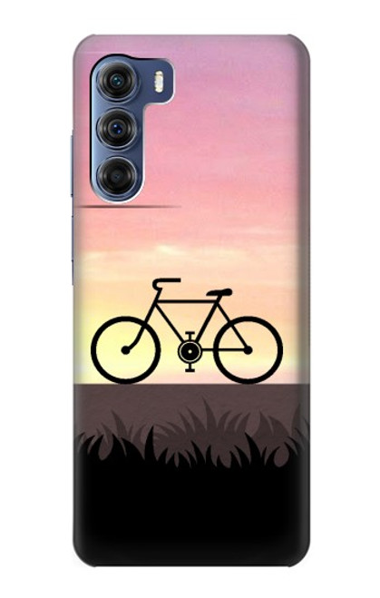 S3252 自転車 日没 Bicycle Sunset Motorola Edge S30 バックケース、フリップケース・カバー