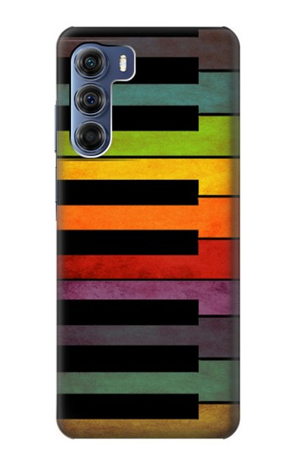 S3451 カラフルなピアノ Colorful Piano Motorola Edge S30 バックケース、フリップケース・カバー